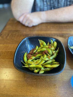 Garlic edamame