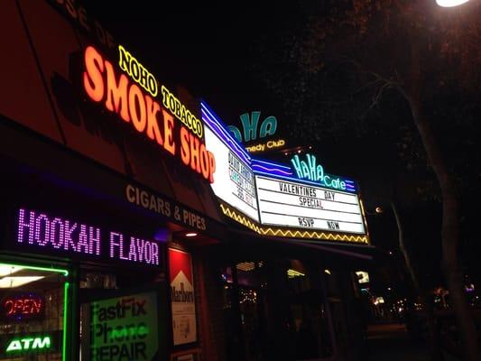 Front of smoke shop on 5012 Lankershim blvd