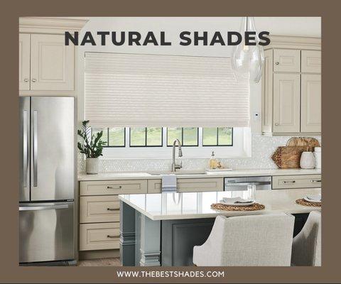 Graber natural shades.