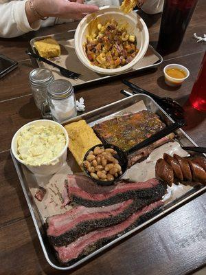 3 meat meal and Brisket Mac and Cheese!