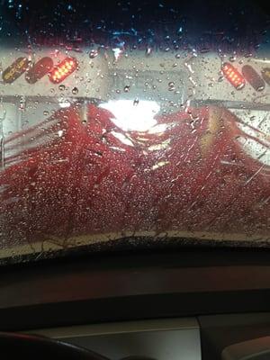 At the car wash...