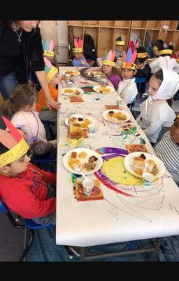 Thanksgiving history at LI Montessori