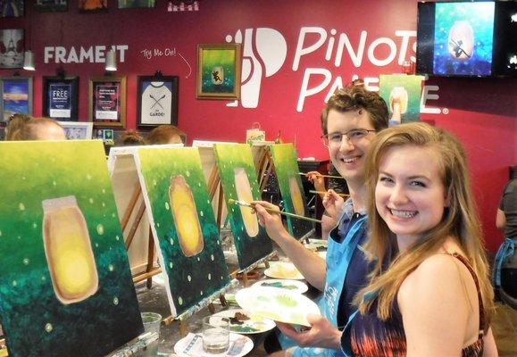 Paint and sip with us at Pinot's Palette