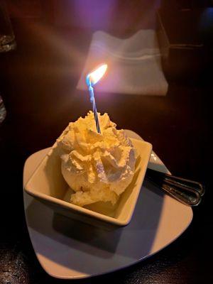 Birthday dessert