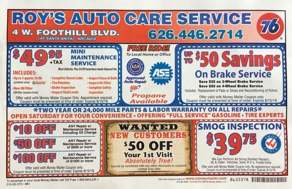 Bring this flyer of coupons with you when you come here for your first time. As a new customer, I was able to get $50 off my first visit.