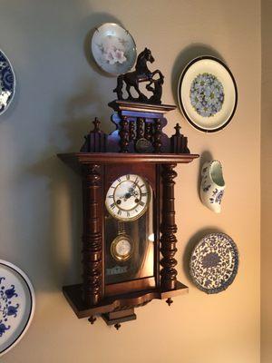 A fully restored customers German wall clock from Clock Crazy