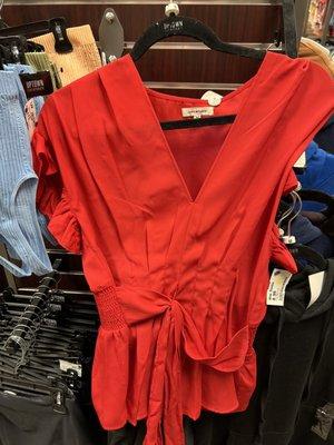 Pretty red blouse