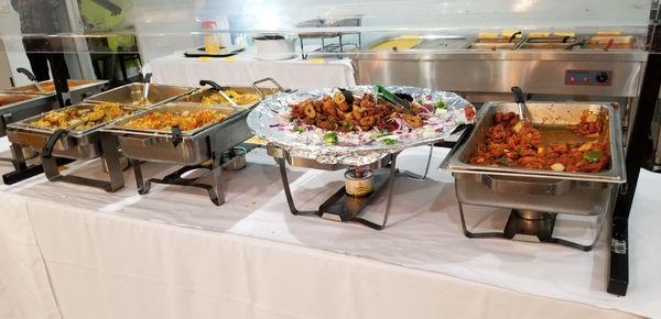 Non-veg options in buffet