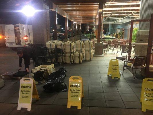 Clearing smoke from a LARGE grocery store