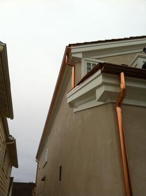 Another shot from the Newport Beach project with copper gutters.