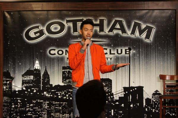 ACI One Year Graduate JC Olega performing at the Industry Showcase at Gotham Comedy Club
 
 www.comedyinstitute.com