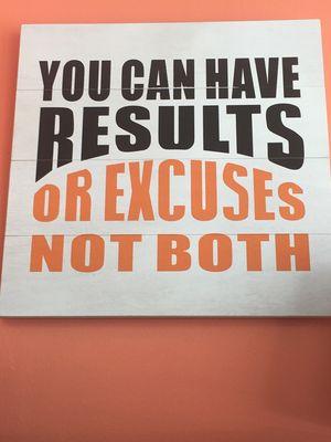 Reminder that you can't have it both ways! Give 100% toward your goals!