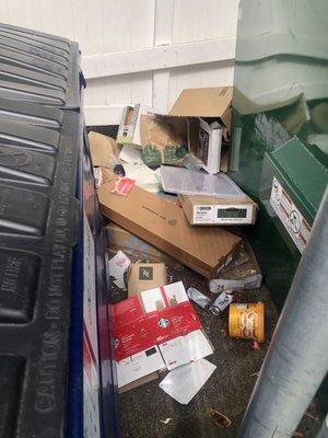 Dumpster area