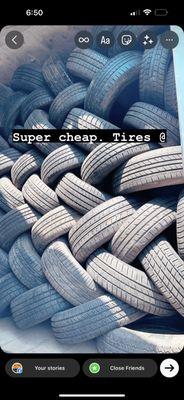 Tires used good. Cuality tuber. Newused tires