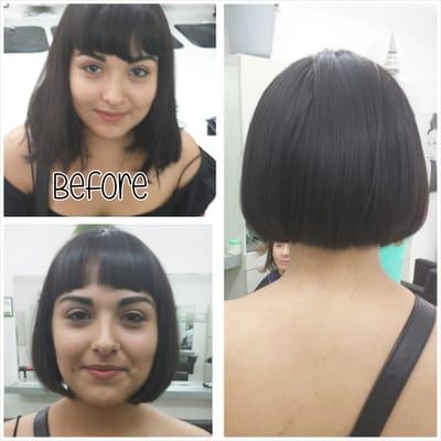 Before and After of a beautiful cut.