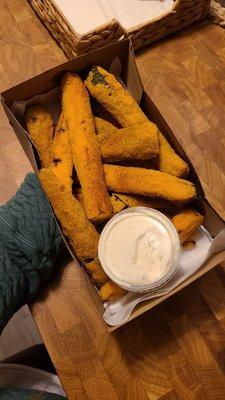 Zucchini Fries with Ranch