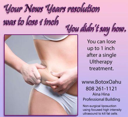 Treat those problem areas and get fast results after one treatment