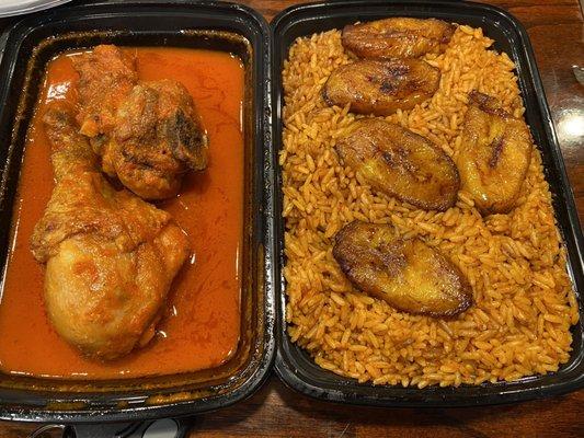 Jollof Rice Plate w/ Chicken