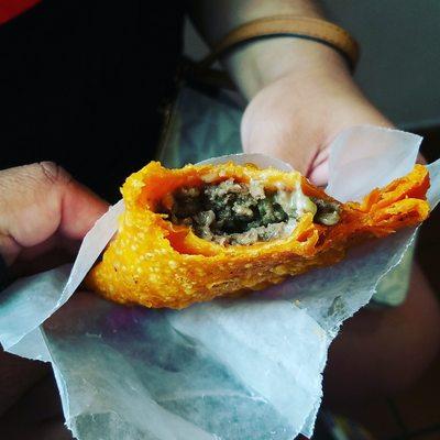 Beef empanada.  Delicious!