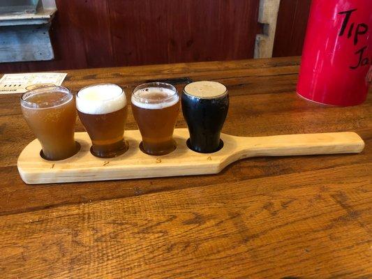 My beer flight!