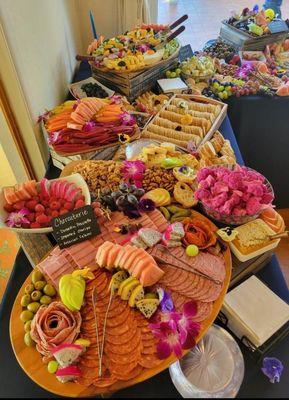 Cheese and charcuterie display