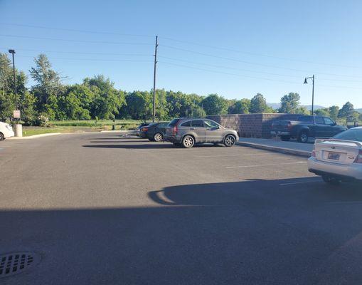 Parking behind the C3 WorkLounge facility.