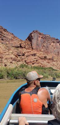 On the lookout for some soak drenching rapids.