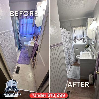 Full Bathroom Conversion Remodel