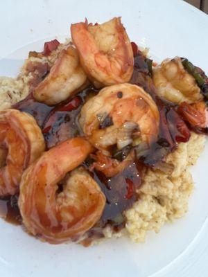 Bourbon shrimp and grits