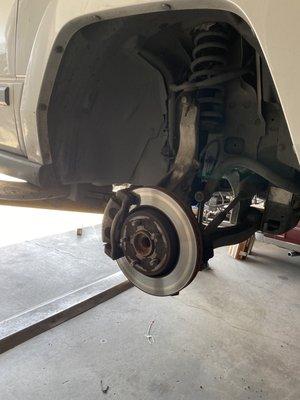 New brakes installed