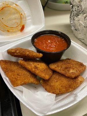 Fried ravioli