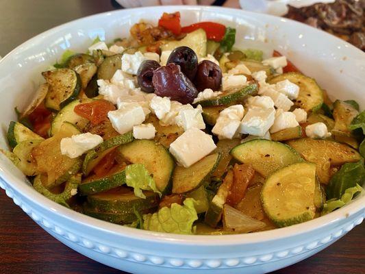 Roasted veggie salad