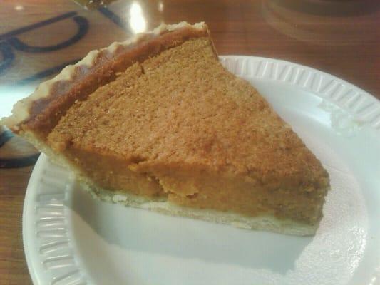 Yummy pumpkin pie!  :)