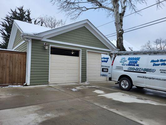 Installation of two new doors.