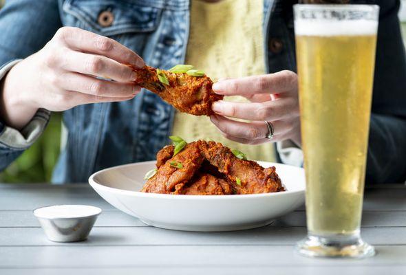 Harissa Crispy Chicken Wings