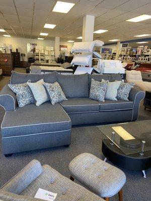 Jitterbug gray sectional