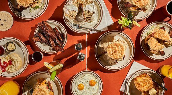 Atomic Cowboy home of Denver Biscuit Co & Fat Sully's NY Pizza, Best breakfast in Denver