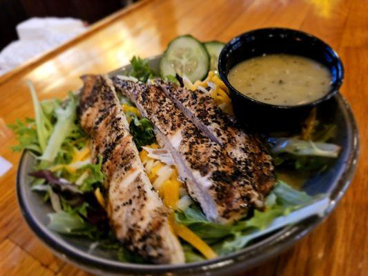 House salad add blackened chicken