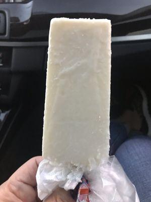 Coconut popsicle!