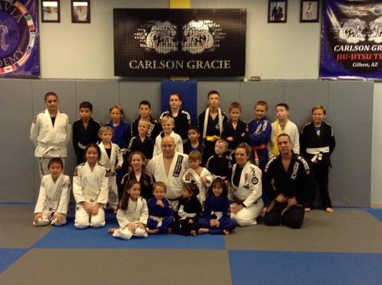 Carlson Gracie Jr kids seminar.