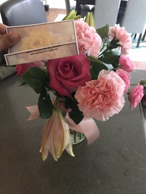 No one should receive droopy flowers! They arrived late after my husband paid for same day delivery. They didn't ring the door