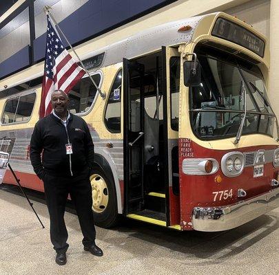 This 1968 GMC was on display. It's being restored by the NFTA.