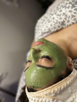 Green tea detox mask