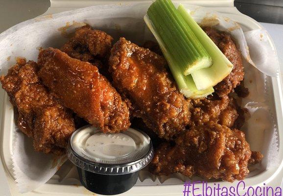 Honey garlic jerk chicken wings