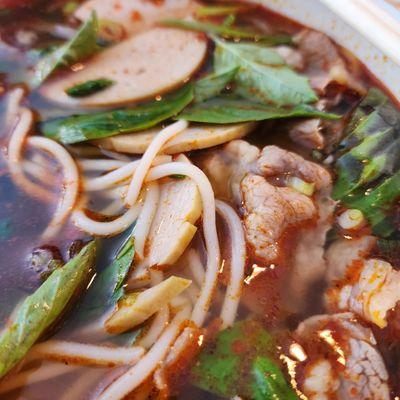 Spicy lemongrass pho with beef