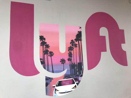 4.13.21 LYFT Logo on the wall