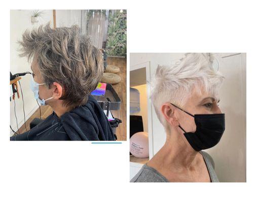 Before and after platinum pixie