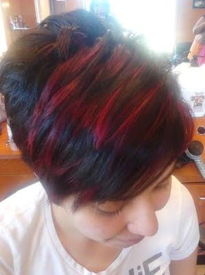 color and cut