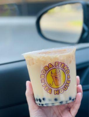 Brown Sugar Oolong Milk Tea with boba