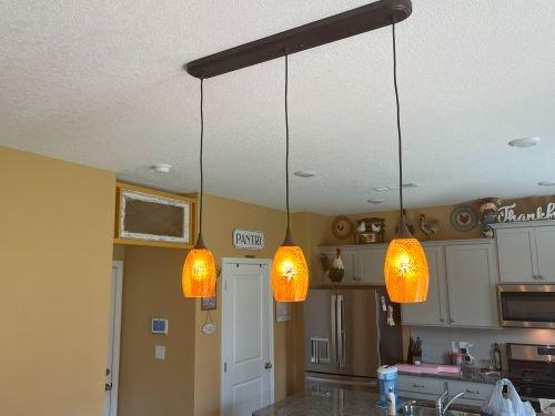 Elder's Ace Handyman Services Cleveland Dining Room Lighting Fixture Install